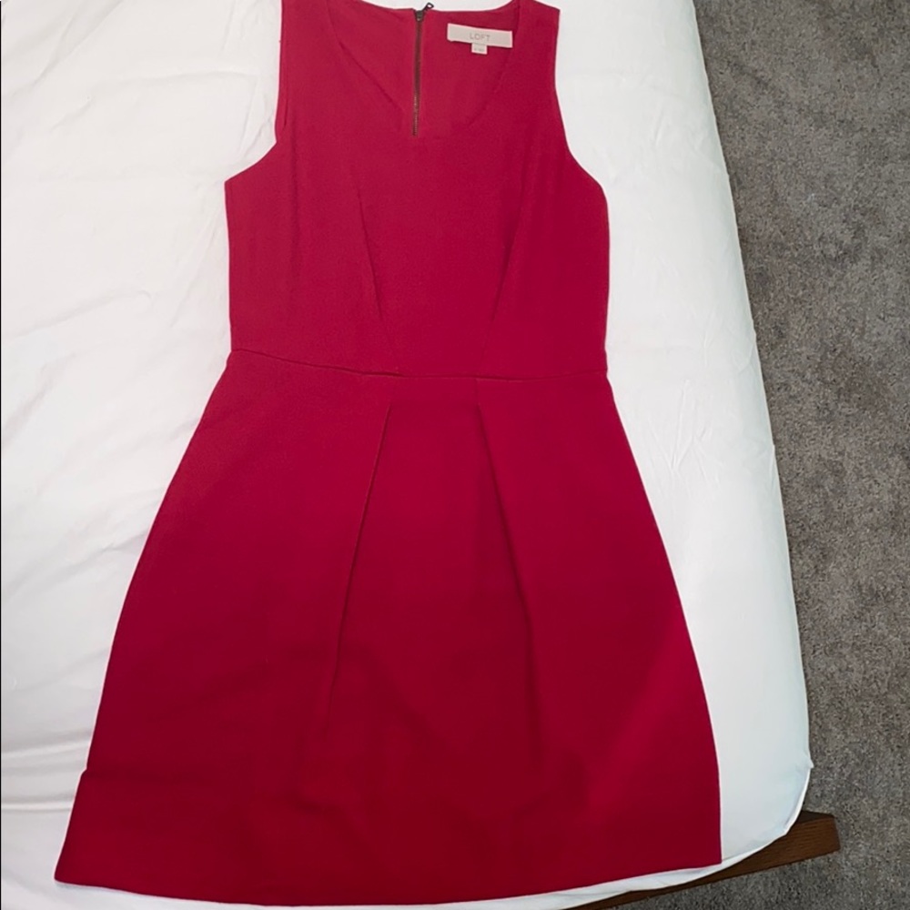 NWOT LOFT Ann Taylor Loft Red Dress Sz S
